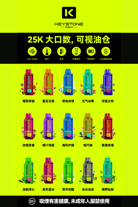 鑰石 KEYSTONE FLEX-3 25000口 鑰石 KEYSTONE FLEX-3 25000口